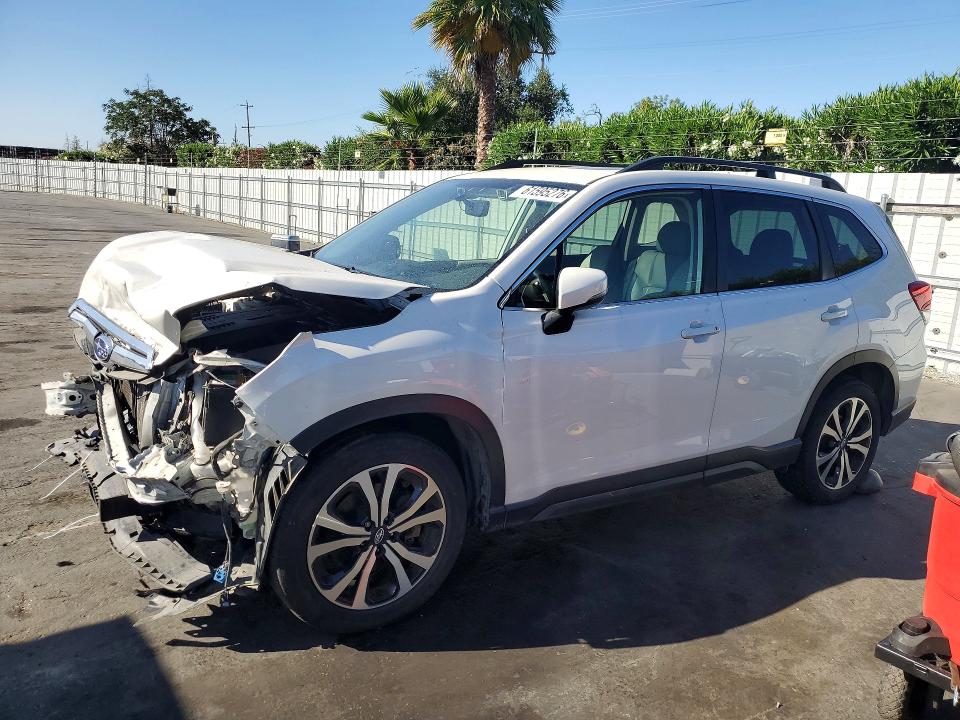2021 Subaru Forester VIN JF2SKAUC4MH450983 COPART salvage auction — FRONT END, Ca - Salvage Certificate, sold $850 on 2026-07-28 (photo 1)