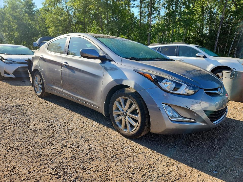 2015 Hyundai Elantra VIN KMHDH4AE8FU414541 COPART salvage auction — REAR END, On - Permit Salvage, sold $500 on 2026-07-23 (photo 4)