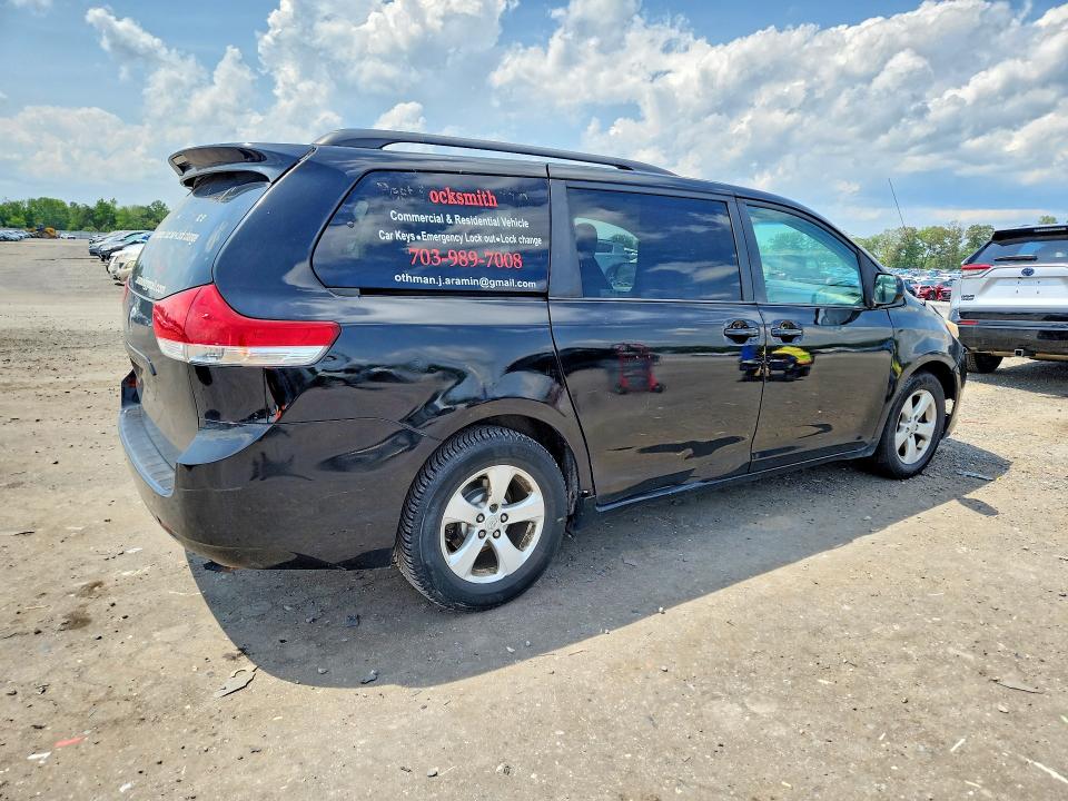 2012 Toyota Sienna VIN 5TDKK3DC1CS198615 COPART salvage auction — FRONT END, Va - Certificate Of Title (P), sold $1,450 on 2026-07-29 (photo 3)