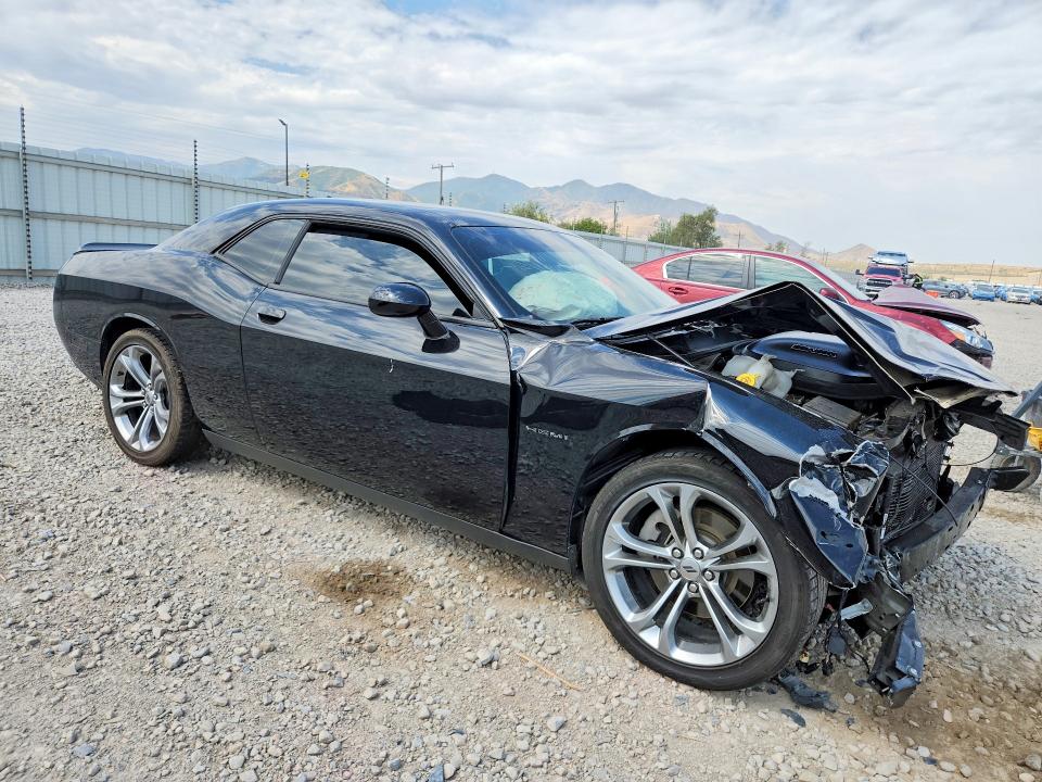 2021 Dodge Challenger VIN 2C3CDZBT7MH596727 COPART salvage auction — FRONT END, Ut - Salvage Certificate, sold $7,200 on 2026-08-07 (photo 4)