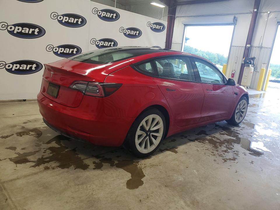 2022 Tesla Model 3 VIN 5YJ3E1EA8NF290387 COPART salvage auction — FRONT END, Fl - Dealer Only Clean Title, sold $150 on 2026-08-03 (photo 3)