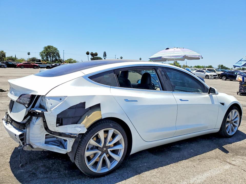 2019 Tesla Model 3 VIN 5YJ3E1EA3KF326952 COPART salvage auction — REAR END, Ca - Salvage Certificate, sold $7,200 on 2026-07-24 (photo 3)