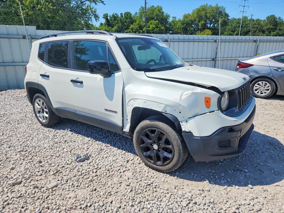 2017 Jeep Renegade VIN ZACCJBAB8HPG38105 COPART salvage auction — FRONT END, Va - Certificate Of Title, sold $1,650 on 2026-08-14 (photo 4)