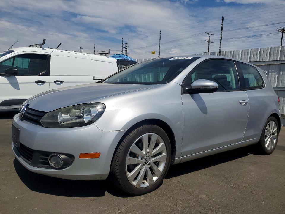 2012 Volkswagen Golf VIN WVWMM7AJ5CW292249 COPART salvage auction — MECHANICAL, Ca - Salvage Certificate, sold $675 on 2026-08-19 (photo 1)
