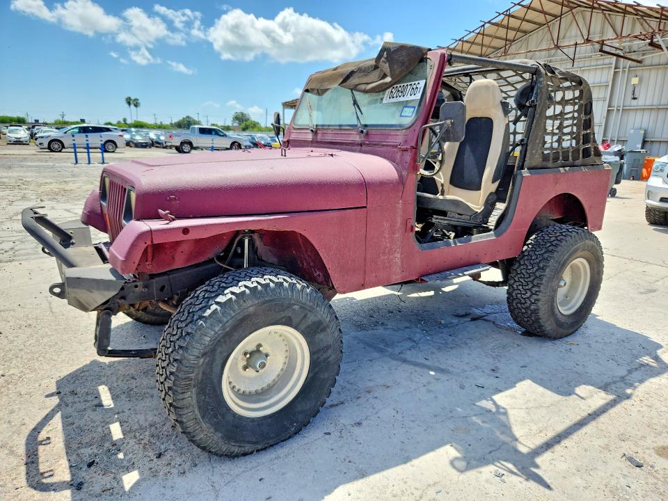 1987 Jeep Wrangler / VIN 2BCCV81J1HB537878 COPART salvage auction — NORMAL WEAR, TX - CERTIFICATE OF TITLE, sold $375 on 2026-08-11 (photo 1)