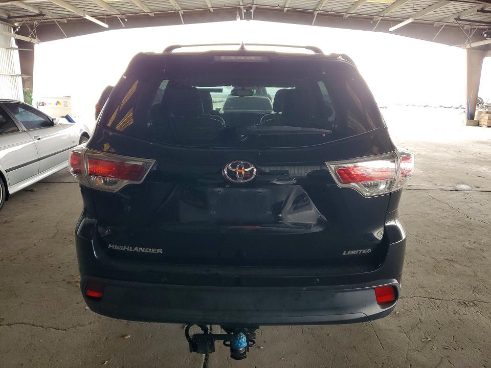 2015 Toyota Highlander VIN 5TDYKRFH5FS048520 COPART salvage auction — SIDE, Ca - Salvage Certificate, sold $4,250 on 2026-07-23 (photo 6)