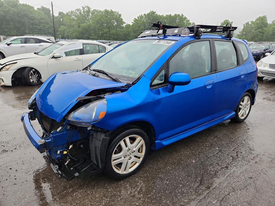 2008 Honda Fit VIN JHMGD37678S004799 COPART salvage auction — FRONT END, Ny - Mv-907A Salvage Certificate, sold $450 on 2026-07-09 (photo 1)