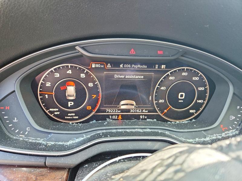 2018 Audi Q5 VIN WA1BNAFY7J2176637 COPART salvage auction — REAR END, Pa - Certificate Of Salvage, sold $4,950 on 2026-07-22 (photo 9)