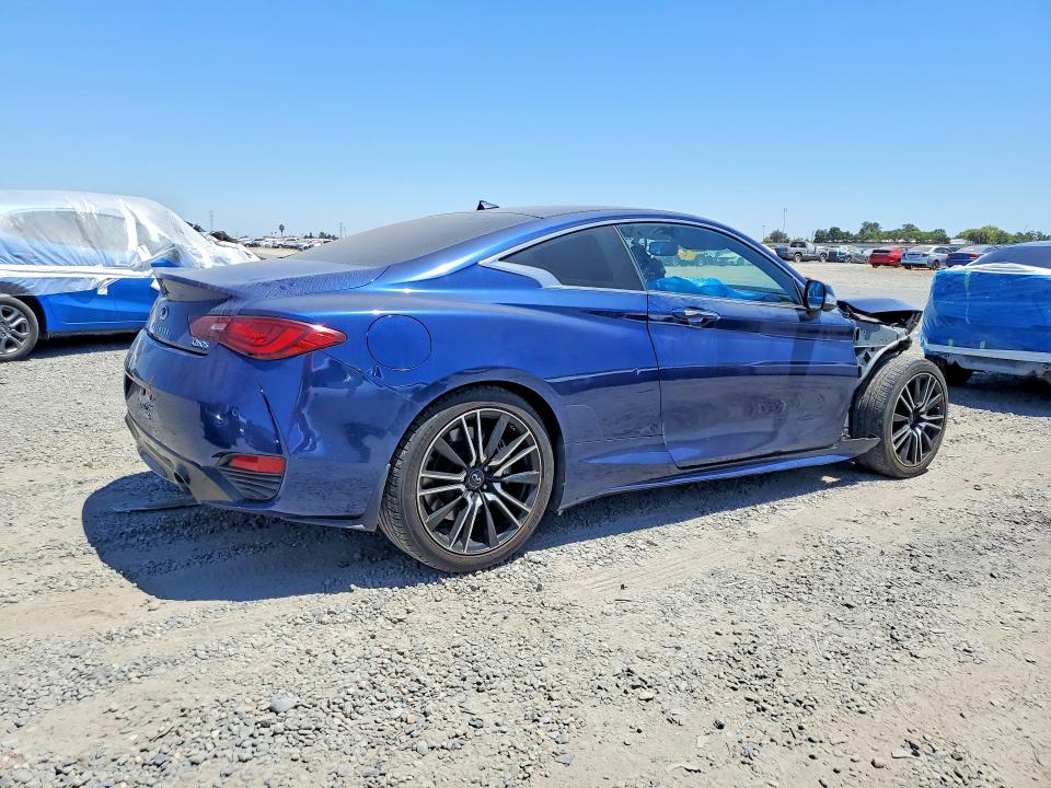 2018 Infiniti Q60 VIN JN1EV7EK0JM340479 COPART salvage auction — FRONT END, Ca - Salvage Certificate, sold $4,050 on 2026-07-16 (photo 3)