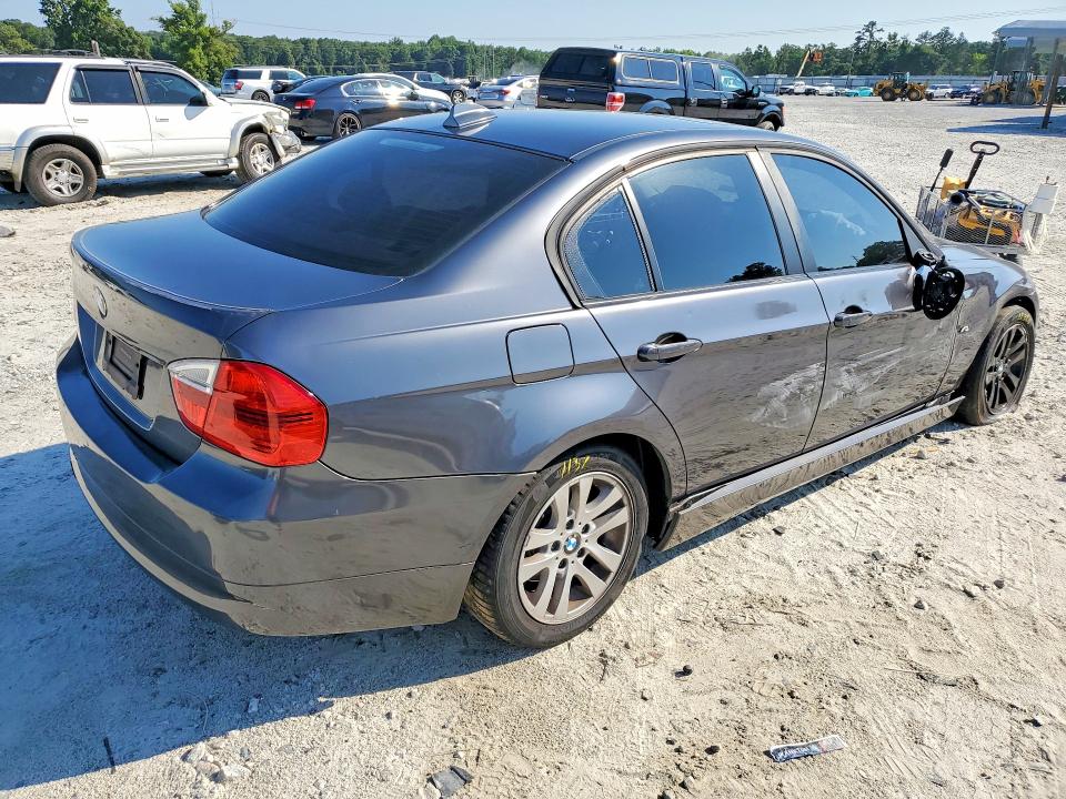 2007 BMW 3 series VIN WBAVA37577NL17242 COPART salvage auction — SIDE, GA - CERT OF TITLE-SALVAGE (P), sold $425 on 2026-07-22 (photo 3)