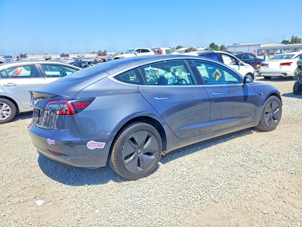 2018 Tesla Model 3 VIN 5YJ3E1EA3JF158213 COPART salvage auction — Front End, CA - SALVAGE CERTIFICATE, sold $4,000 on 2026-07-10 (photo 3)