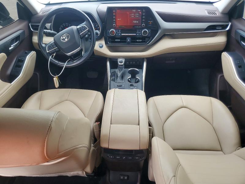2021 Toyota Highlander VIN 5TDGZRBH8MS079660 COPART salvage auction — NORMAL WEAR, Tn - Cert Of Title-Rebuilt Vehicle, sold $16,700 on 2026-07-27 (photo 8)