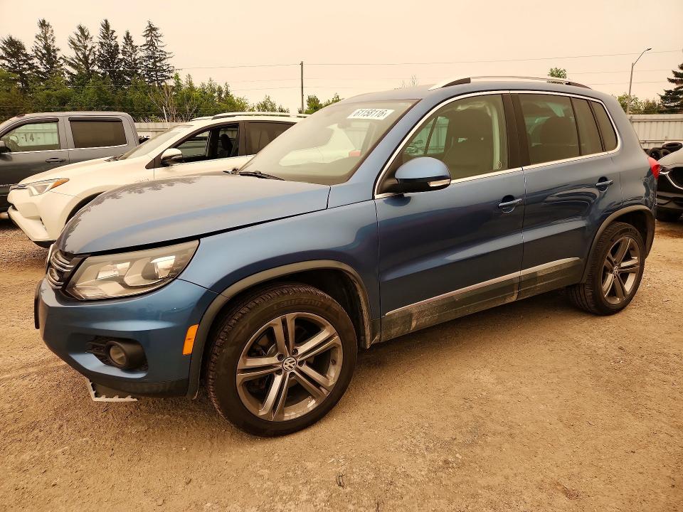 2017 Volkswagen Tiguan VIN WVGLV7AX8HK010046 COPART salvage auction — FRONT END, ON - PERMIT NO BRAND - UNFIT, sold $3,050 on 2026-08-04 (photo 1)