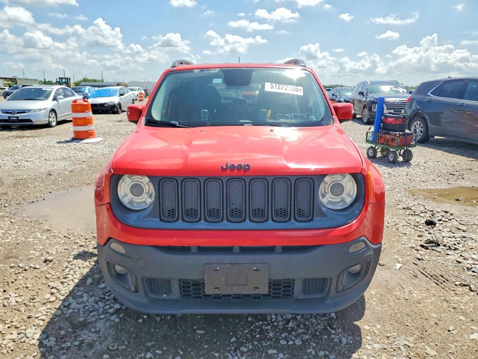 2017 Jeep Renegade VIN ZACCJABB9HPF99534 COPART salvage auction — FRONT END, Pa - Certificate Of Salvage, sold $850 on 2026-07-27 (photo 5)