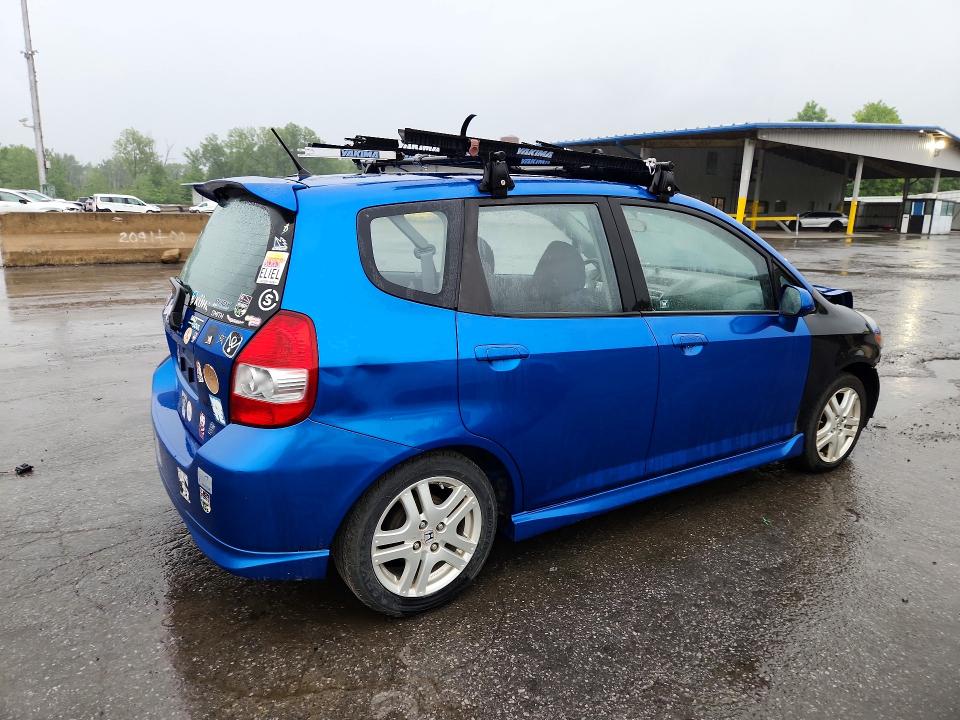 2008 Honda Fit VIN JHMGD37678S004799 COPART salvage auction — FRONT END, Ny - Mv-907A Salvage Certificate, sold $450 on 2026-07-09 (photo 3)