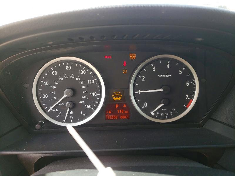 2007 BMW 5 series VIN WBANE73547CM53194 COPART salvage auction — MINOR DENT/SCRATCHES, Ca - Dis/Dlr/Exp Only Clean Title (P), sold $300 on 2026-07-28 (photo 9)