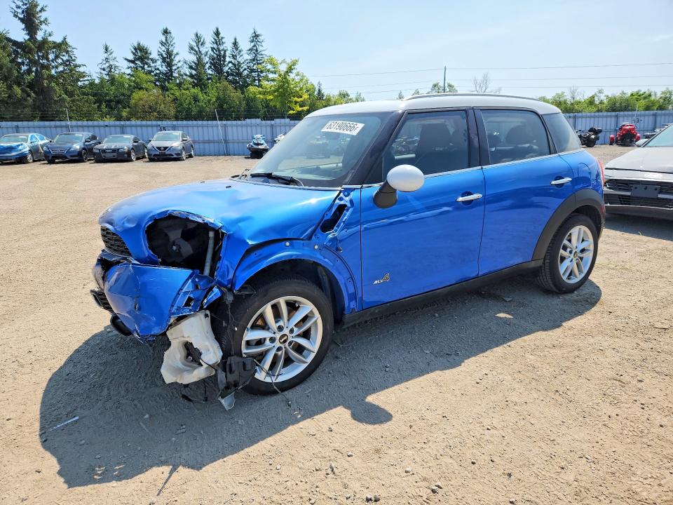 2012 Mini Cooper VIN WMWZC5C52CWL60713 COPART salvage auction — FRONT END, ON - PERMIT SALVAGE, sold $400 on 2026-08-13 (photo 1)