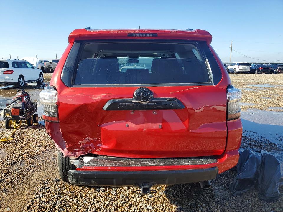 2019 Toyota 4runner VIN JTEBU5JR1K5638475 COPART salvage auction — REAR END, Tx - Salvage Vehicle Title, sold $11,200 on 2026-07-28 (photo 6)