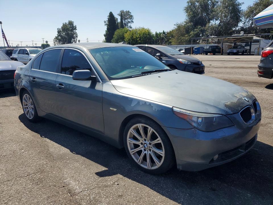2004 BMW 5er VIN WBANA53564B175495 COPART salvage auction — NORMAL WEAR, Ca - Salvage Certificate, sold $250 on 2026-08-04 (photo 4)