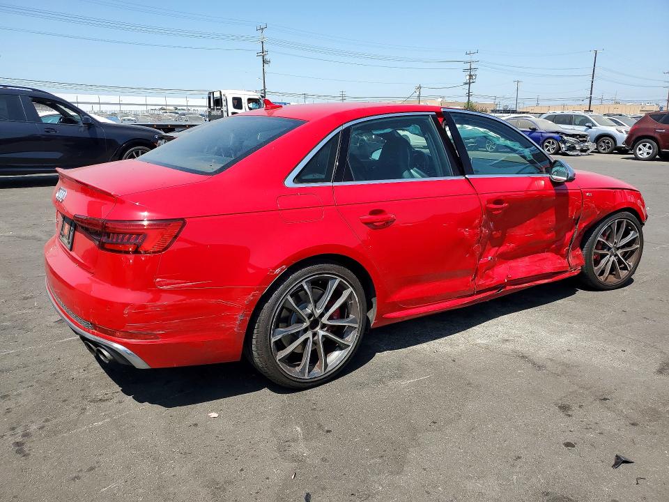 2018 Audi S4 VIN WAUC4AF43JA001332 COPART salvage auction — SIDE, Ca - Salvage Certificate, sold $6,000 on 2026-07-29 (photo 3)