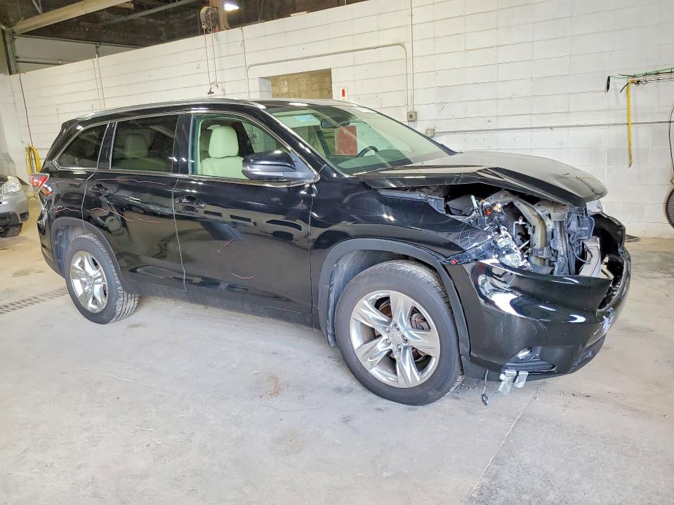 2015 Toyota Highlander VIN 5TDDKRFH6FS099975 COPART salvage auction — FRONT END, Mn - Cert Of Title-Salvage, sold $225 on 2026-07-23 (photo 4)