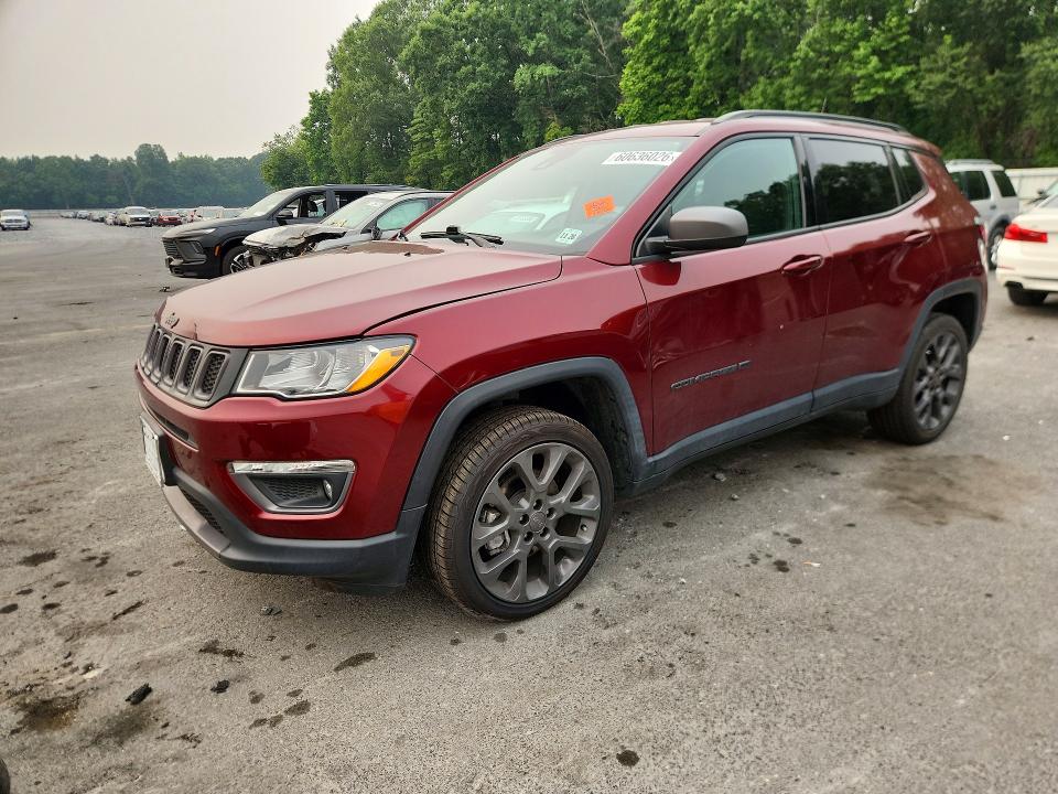 2021 Jeep Compass VIN 3C4NJDEB0MT563188 — COPART salvage auction photo