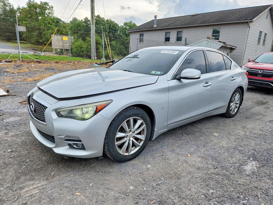 2015 Infiniti Q50 VIN JN1BV7AR3FM408075 COPART salvage auction — MINOR DENT/SCRATCHES, Pa - Cert Of Title, sold $1,550 on 2026-07-27 (photo 1)
