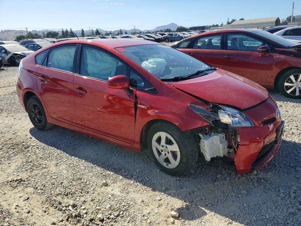 2013 Toyota Prius VIN JTDKN3DU8D5560432 COPART salvage auction — FRONT END, Ca - Salvage Certificate, sold $800 on 2026-07-28 (photo 4)