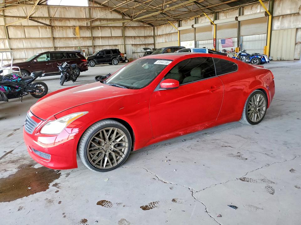2008 Infiniti G37 VIN JNKCV64E08M107849 COPART salvage auction — MINOR DENT/SCRATCHES, AZ - CERT OF TITLE-RESTORED SALVAGE, sold $225 on 2026-07-22 (photo 1)