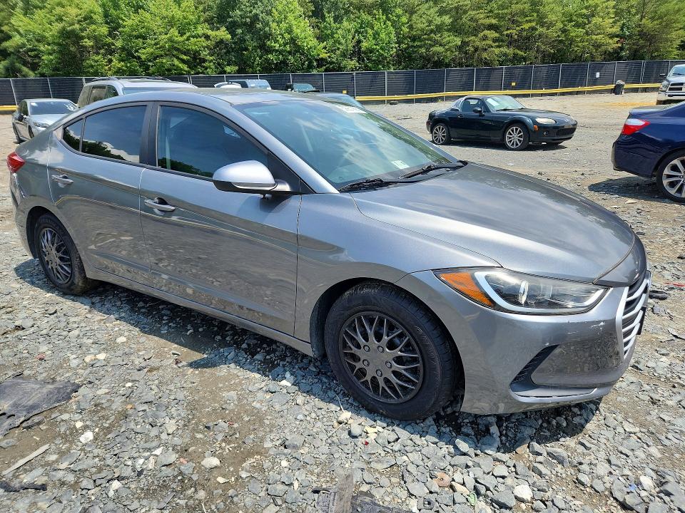 2017 Hyundai Elantra VIN KMHD74LF0HU109529 COPART salvage auction — VANDALISM, MD - CERTIFICATE OF TITLE, sold $1,550 on 2026-07-31 (photo 4)