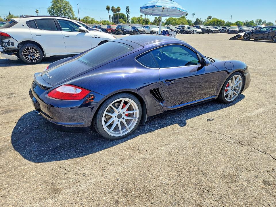2007 Porsche Cayman VIN WP0AB29887U780979 COPART salvage auction — MINOR DENT/SCRATCHES, CA - DIS/DLR/EXP ONLY CLEAN TITLE, sold $1,600 on 2026-07-24 (photo 3)