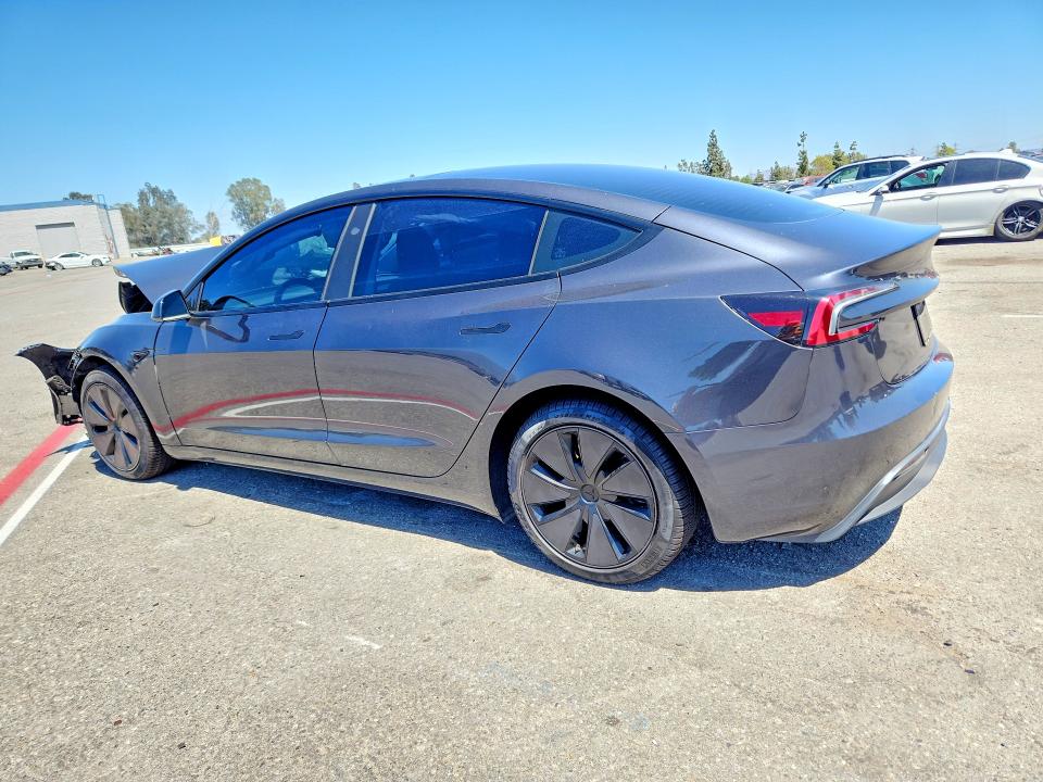2024 Tesla Model 3 VIN 5YJ3E1EB8RF732633 COPART salvage auction — FRONT END, Salvage Title, sold $10,500 on 2026-09-01 (photo 2)