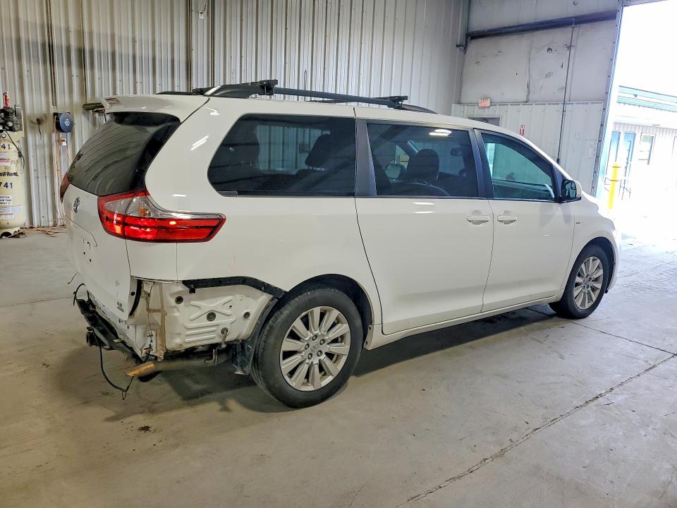 2017 Toyota Sienna VIN 5TDJZ3DCXHS167295 COPART salvage auction — REAR END, Ny - Mv-907A Salvage Certificate, sold $6,600 on 2026-07-27 (photo 3)