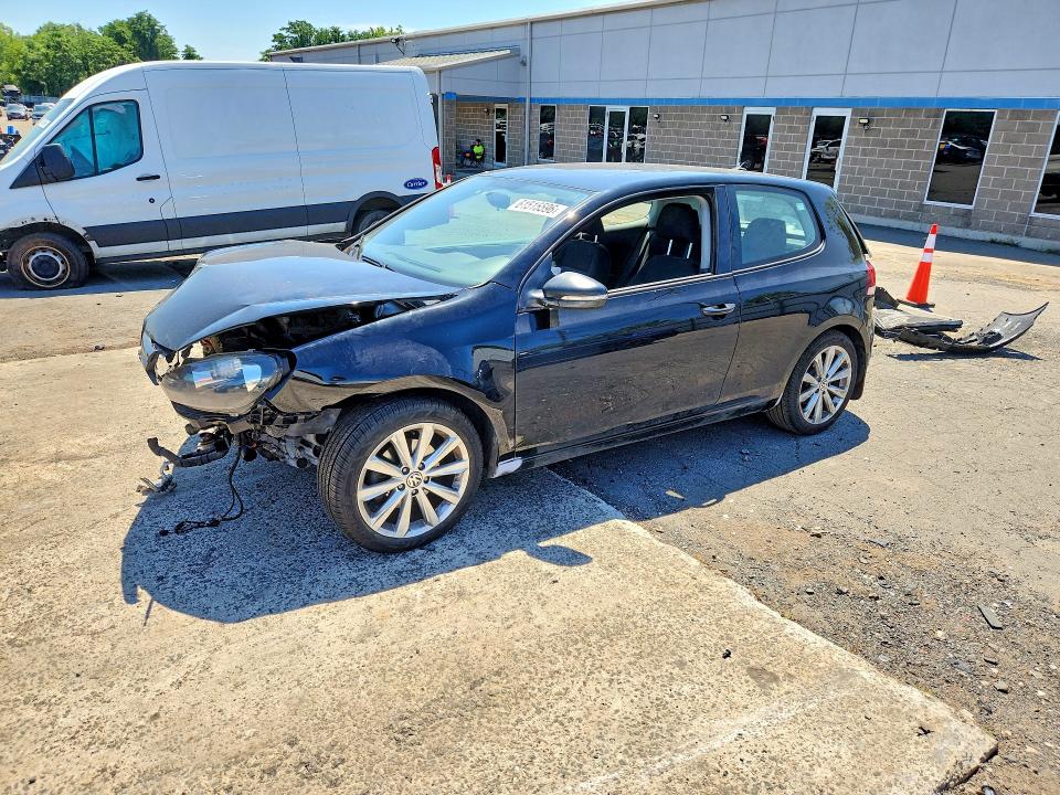 2012 Volkswagen Golf VIN WVWMM7AJ6CW037996 COPART salvage auction — FRONT END, CT - CERT OF TITLE-SALVAGE, sold $500 on 2026-07-31 (photo 1)