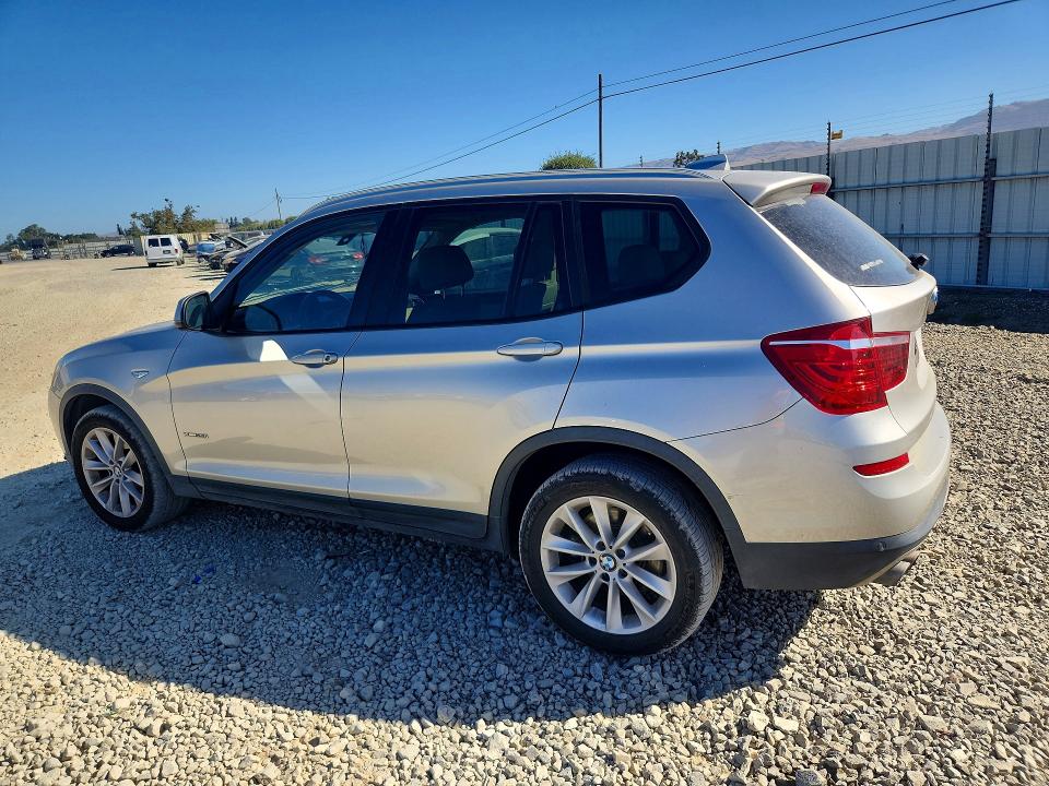 2017 BMW X3 VIN 5UXWX9C36H0T22202 COPART salvage auction — MECHANICAL, CA - SALVAGE CERTIFICATE, sold $200 on 2026-07-28 (photo 2)