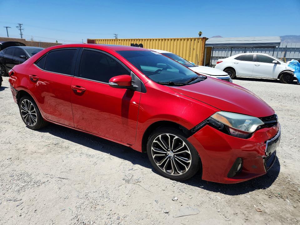 2016 Toyota VIN 5YFBURHE4GP411872 COPART salvage auction — REAR END, Ca - Salvage Certificate, sold $3,600 on 2026-07-15 (photo 4)