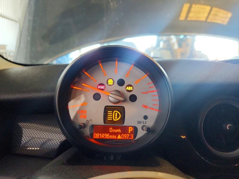 2011 Mini Cooper VIN WMWZG3C57BTY35300 COPART salvage auction — FRONT END, CA - SALVAGE CERTIFICATE, sold $450 on 2026-07-16 (photo 9)