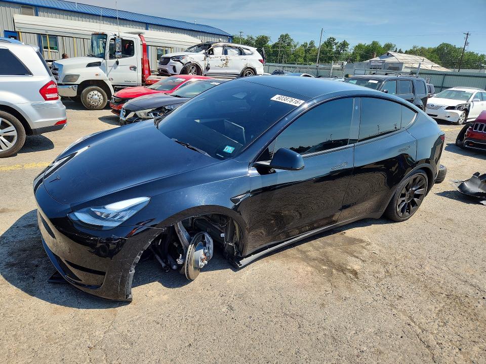 2023 Tesla Model y VIN 7SAYGDEE4PA029393 COPART salvage auction — FRONT END, Pa - Certificate Of Salvage, sold $13,700 on 2026-07-21 (photo 1)