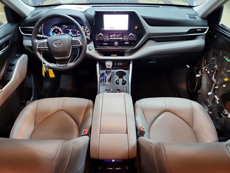 2024 Toyota Highlander hybrid VIN 5TDKBRCH4RS630784 COPART salvage auction — FRONT END, MI - CERTIFICATE OF TITLE, sold $7,100 on 2026-07-28 (photo 8)