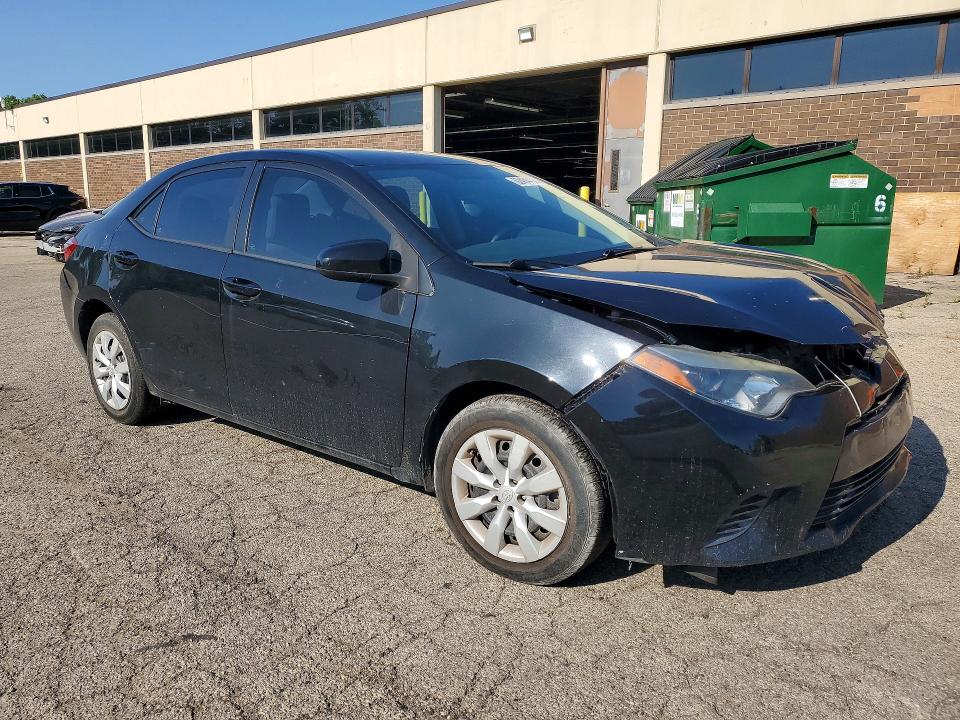 2016 Toyota Corolla VIN 5YFBURHE2GP419243 COPART salvage auction — FRONT END, TX - CERTIFICATE OF TITLE, sold $275 on 2026-07-27 (photo 4)