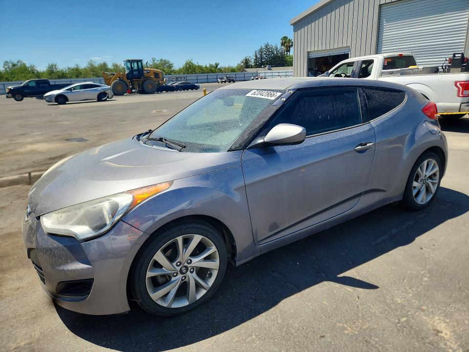 2016 Hyundai Veloster VIN KMHTC6AD9GU257424 COPART salvage auction — FRONT END, Ca - Dis/Dlr/Exp Only Clean Title, sold $900 on 2026-07-28 (photo 1)