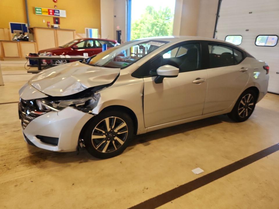 2025 Nissan Versa VIN 3N1CN8EV0SL849605 COPART salvage auction — FRONT END, VA - CERTIFICATE OF TITLE, sold $9,100 on 2026-07-20 (photo 1)