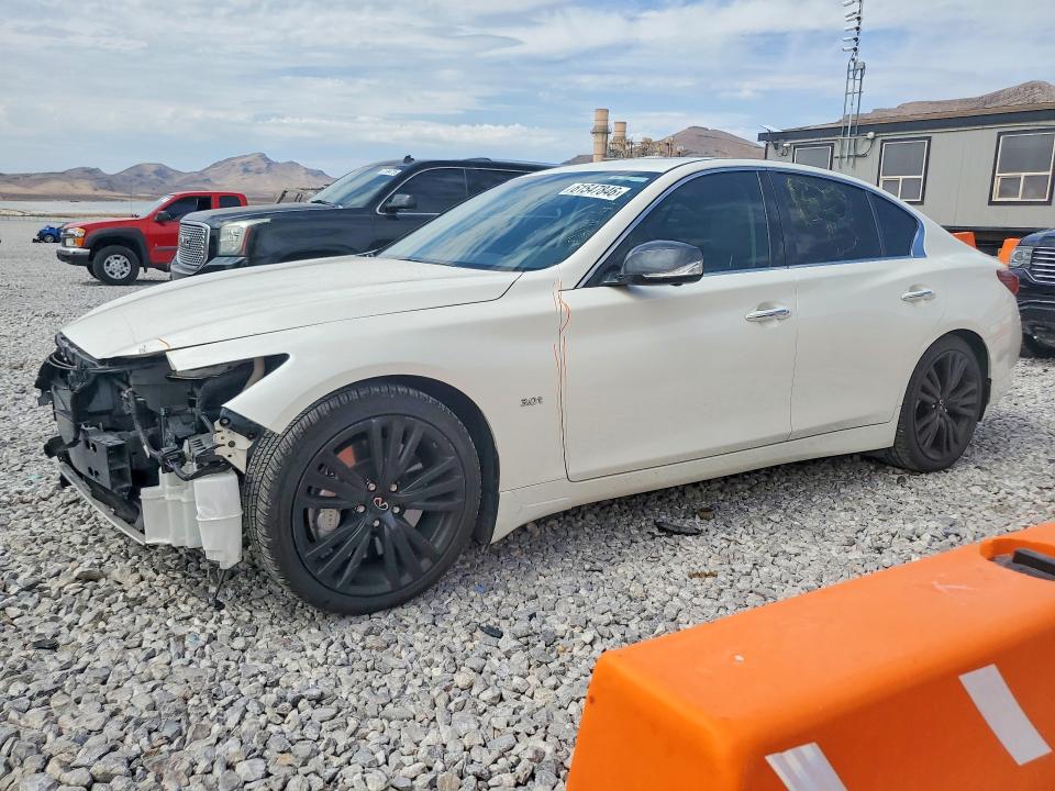 2020 Infiniti Q50 VIN JN1EV7AP2LM200129 COPART salvage auction — FRONT END, Nv - Salvage Title, sold $6,600 on 2026-08-17 (photo 1)