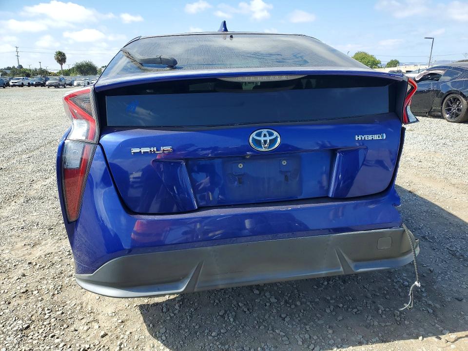 2016 Toyota Prius VIN JTDKARFU5G3513726 COPART salvage auction — REAR END, Salvage Title, sold $2,100 on 2026-07-28 (photo 6)