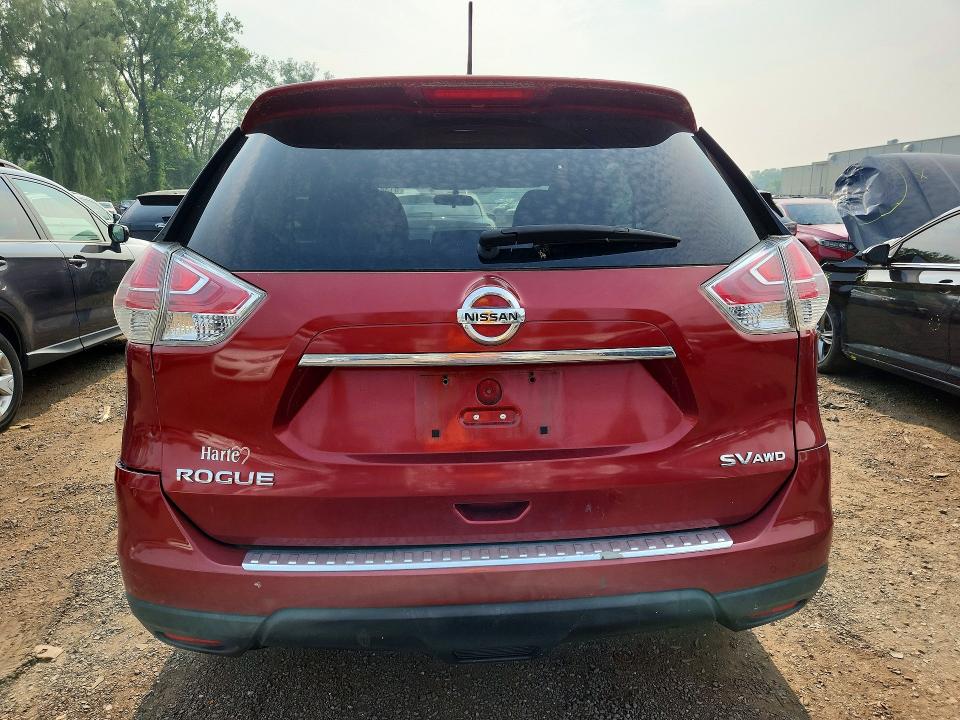 2015 Nissan Rogue VIN KNMAT2MV6FP538182 COPART salvage auction — SIDE, CT - CERT OF TITLE-SALVAGE, sold $700 on 2026-07-28 (photo 6)