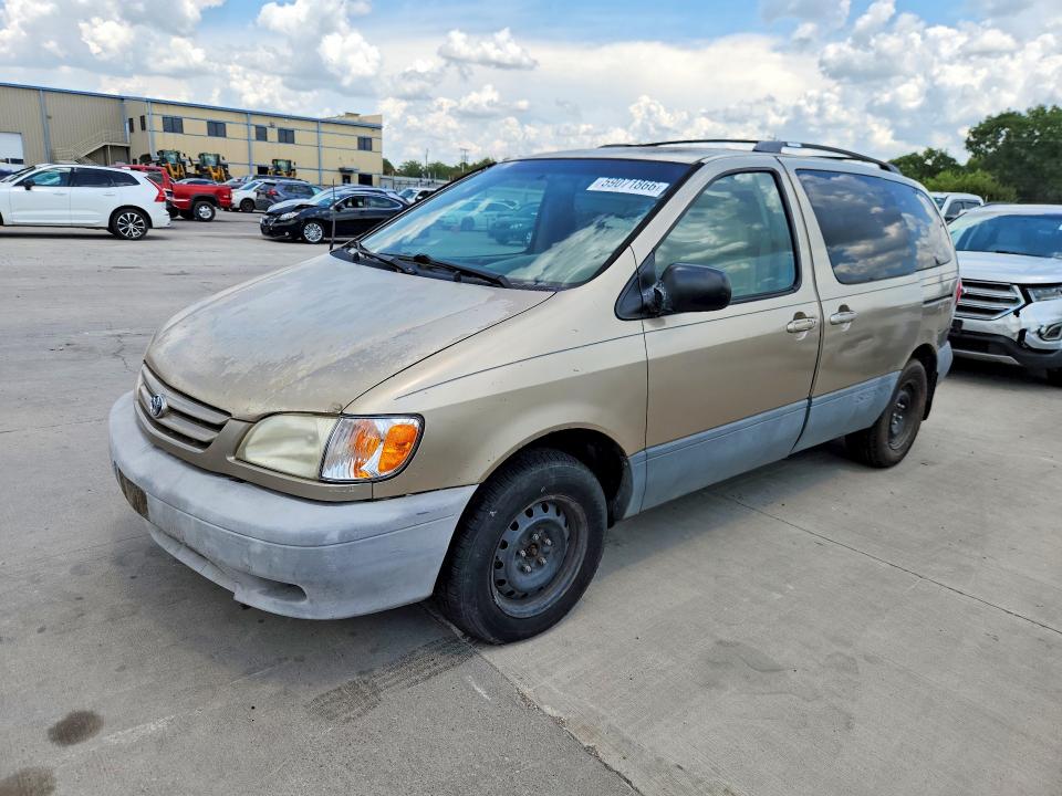 2001 Toyota Sienna VIN 4T3ZF19C01U400002 COPART salvage auction — SIDE, TX - CERT OF TITLE-REBUILT SALVAGE, sold $175 on 2026-07-09 (photo 1)