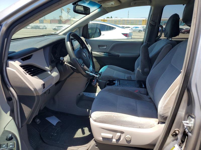2017 Toyota Sienna VIN 5TDKZ3DC4HS836245 COPART salvage auction — REAR END, Ca - Salvage Certificate, sold $3,450 on 2026-07-24 (photo 7)