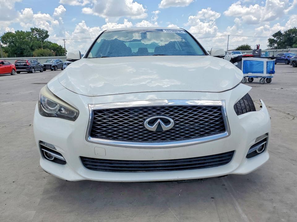 2015 Infiniti Q50 VIN JN1BV7AP7FM358098 COPART salvage auction — FRONT END, Tx - Salvage Vehicle Title, sold $175 on 2026-07-30 (photo 5)