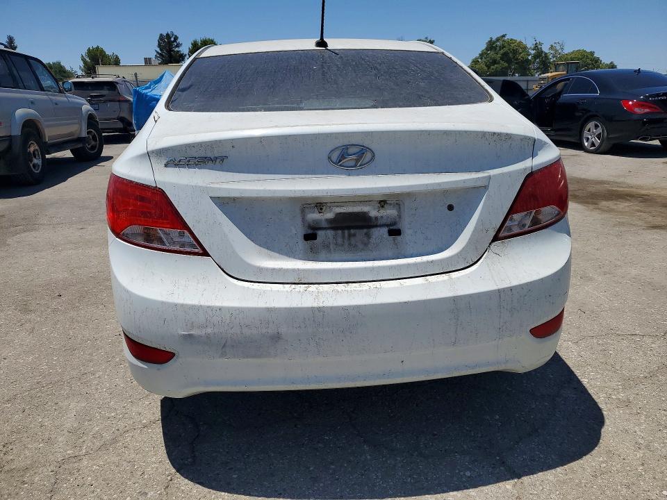 2016 Hyundai Accent VIN KMHCT4AE2GU105918 COPART salvage auction — MINOR DENT/SCRATCHES, Ca - App For Dup Clean Or Ac, sold $225 on 2026-07-24 (photo 6)
