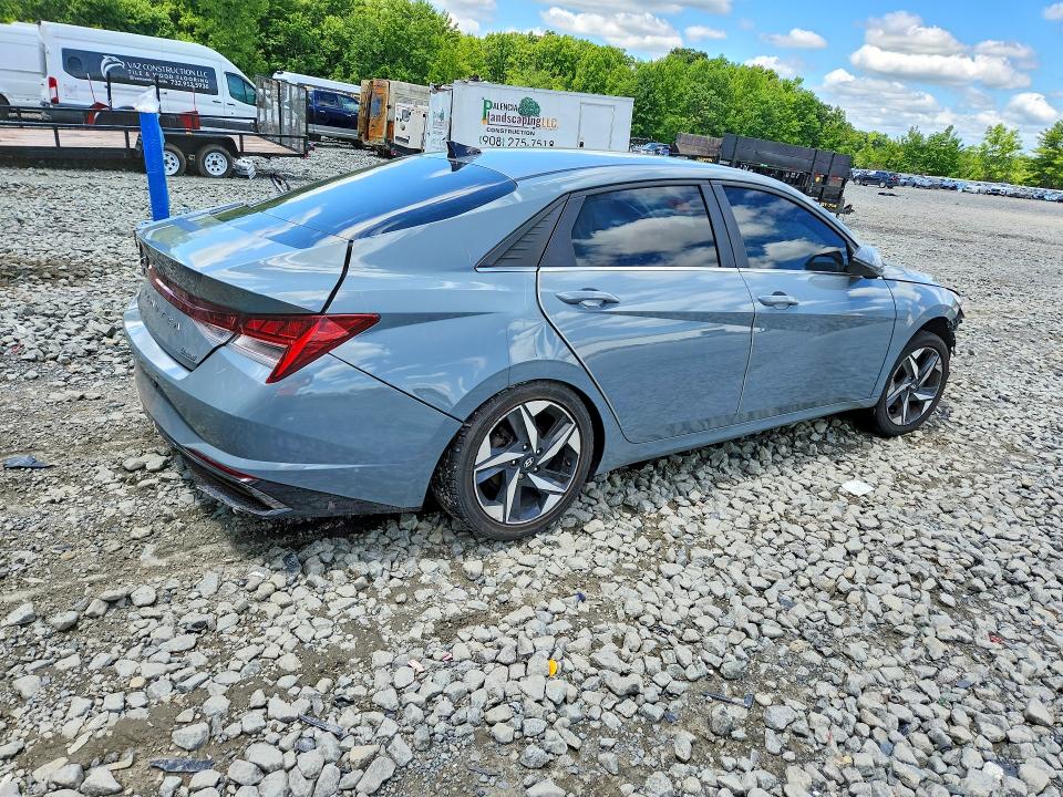 2023 Hyundai Elantra VIN KMHLP4AG3PU406624 COPART salvage auction — SIDE, Nj - Cert Of Title-Salvage, sold $2,600 on 2026-07-27 (photo 3)